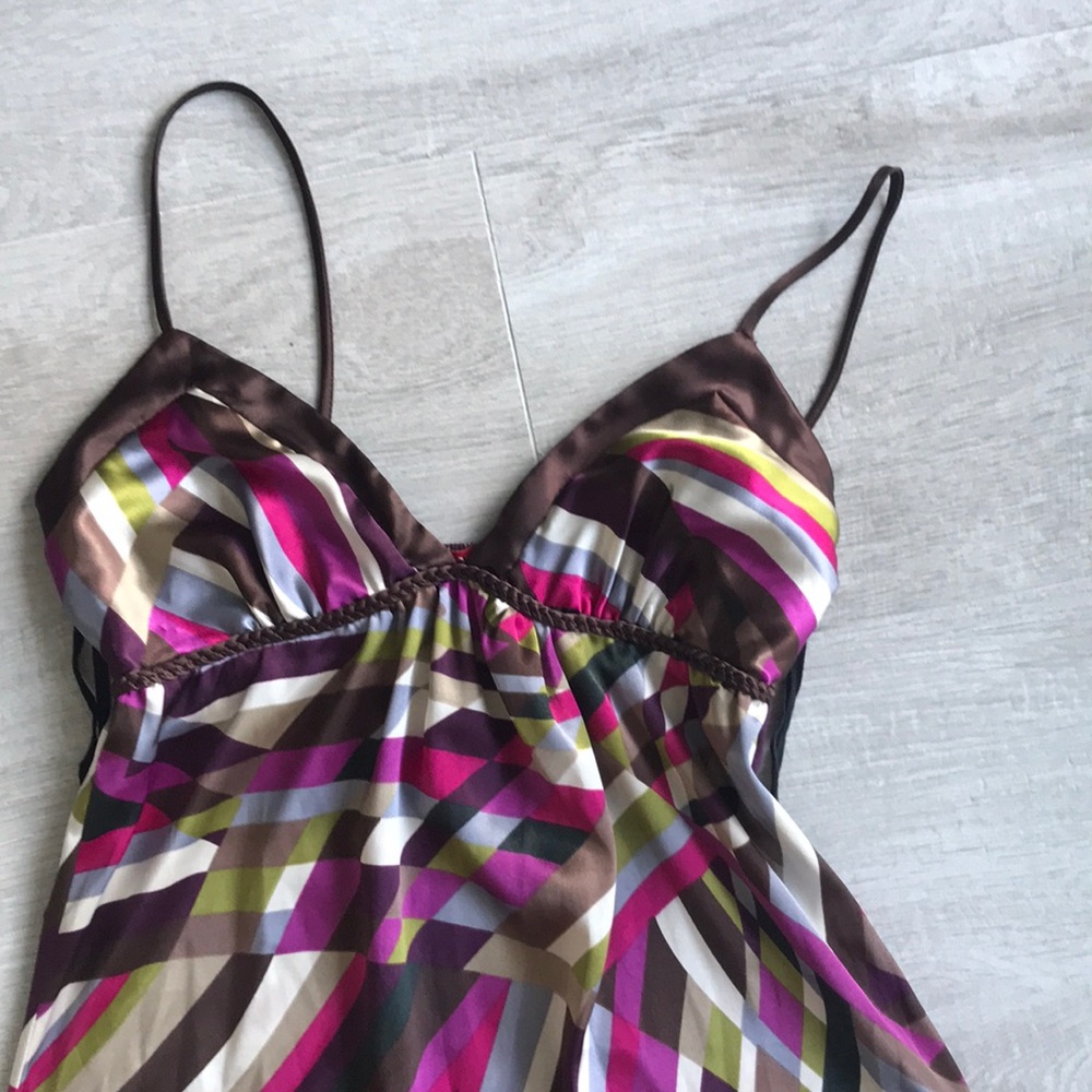 Colorful Satin Dress - Picture 2 of 2